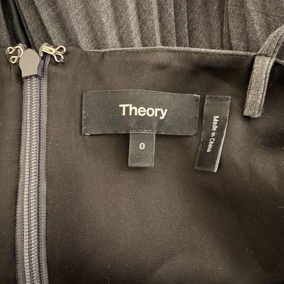 Theory Gray Turtleneck Sweater and Midi Pleated Dress - Picture 8 of 8